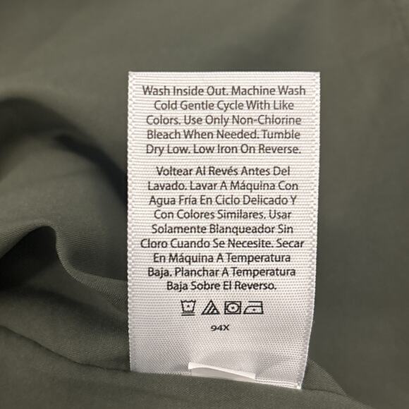 Time & True Floral Blouse 3X/22W Green V-Neck Long Sleeve Lined Plus Size Tunic - Picture 8 of 12